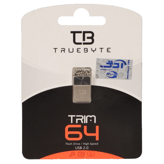 تصویر فلش مموری تروبایت USB2.0 مدل TRIM ظرفیت 64GB گیگابایت