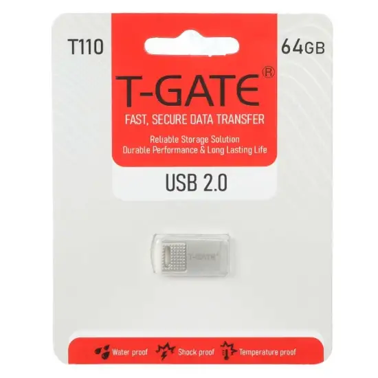 تصویر فلش مموری  تی گیت USB2.0  مدل T110 ظرفیت 64GB گیگابایت