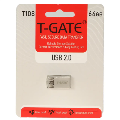 نمایش جزئیات فلش مموری  تی گیت USB2.0 مدل T108 ظرفیت 64GB گیگابایت