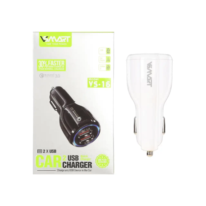 نمایش جزئیات شارژر فندکی دو پورت مدل VS-16