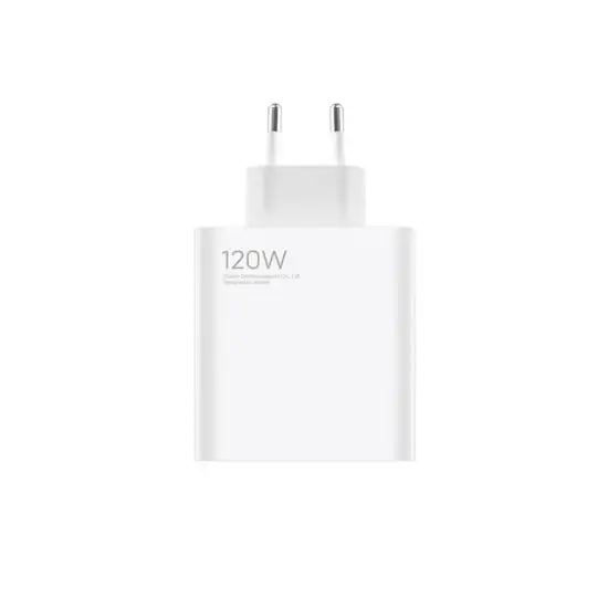 تصویر شارژر دیواری 120 وات دو پین تک پورت مدل MDY-12-EH
