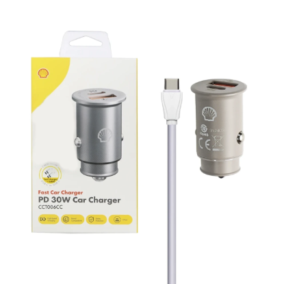 نمایش جزئیات شارژر فندکی 30 وات دو پورت مدل CCT006CC