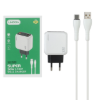 شارژر دیواری 30 وات دو پورت مدل LN-CH30 همراه کابل شارژ USB-C - تصویر یکم
