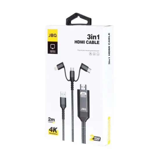تصویر کابل تبدیل HDMI جی بی کیو مدل CA-103H طول 2 متر