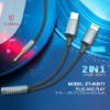 کابل تبدیل AUX به لایتنینگ / USB-C ارلدام مدل ET-AUX71 - تصویر دوم
