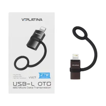 نمایش جزئیات مبدل USB-C به لایتنینگ وی آی پلاتینا مدل VX17