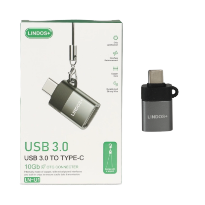نمایش جزئیات مبدل USB به USB-C مدل LN-U1