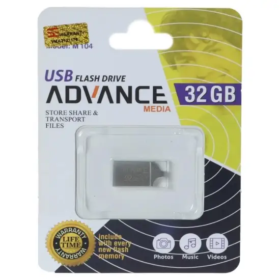 تصویر فلش مموری ادونس مدل M104 USB2.0 ظرفیت 32GB گیگابایت