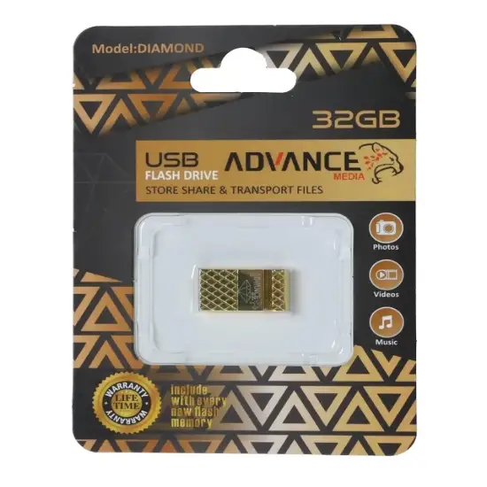تصویر فلش مموری ادونس مدل Diamond USB2.0 ظرفیت 32GB گیگابایت