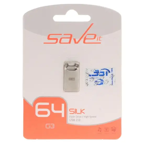 تصویر فلش مموری سیو ایت مدل Silk USB2.0 ظرفیت 64 گیگابایت