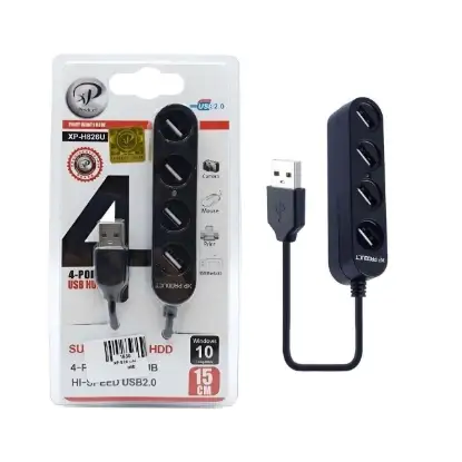 نمایش جزئیات هاب 4 پورت USB2.0 ایکس پی پروداکت مدل XP-H826U