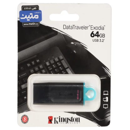 نمایش جزئیات فلش مموری کینگ استون مدل Data Traveler USB3.2 ظرفیت 64 گیگابایت