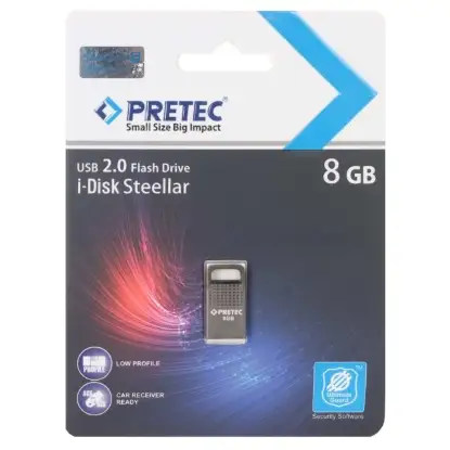 نمایش جزئیات فلش مموری پرتک مدل i-Disk Steelar USB 2.0 ظرفیت 8 گیگابایت