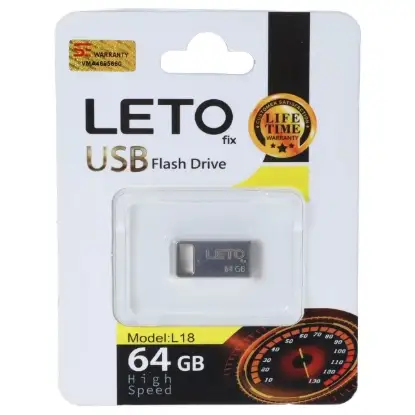 نمایش جزئیات فلش مموری لتو مدل Fix L18 USB2.0 ظرفیت 64 گیگابایت