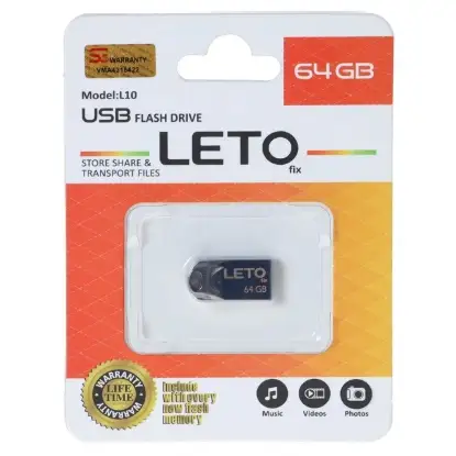 نمایش جزئیات فلش مموری لتو مدل Fix L10 USB2.0 ظرفیت 64 گیگابایت