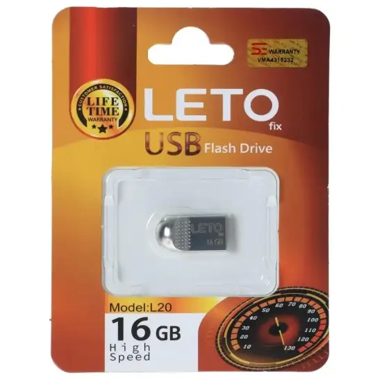 تصویر فلش مموری لتو مدل Fix L20 USB2.0 ظرفیت 16 گیگابایت