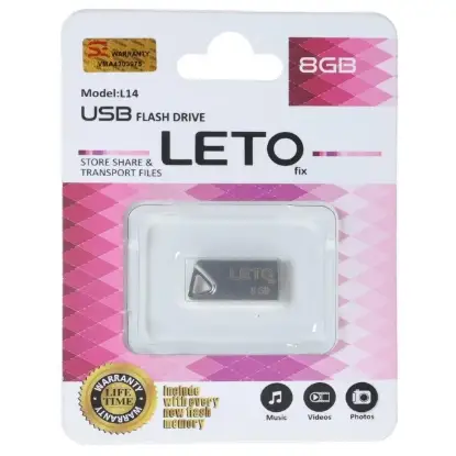 نمایش جزئیات فلش مموری لتو مدل Fix L14 USB2.0 ظرفیت 8 گیگابایت