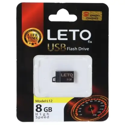 نمایش جزئیات فلش مموری لتو مدل Fix L12 USB2.0 ظرفیت 8 گیگابایت