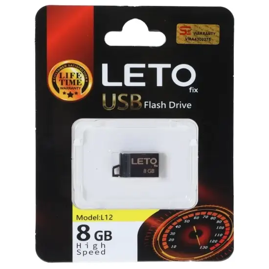 تصویر فلش مموری لتو مدل Fix L12 USB2.0 ظرفیت 8 گیگابایت