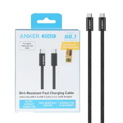 نمایش جزئیات کابل تبدیل USB-C به USB-C انکر مدل A8060
