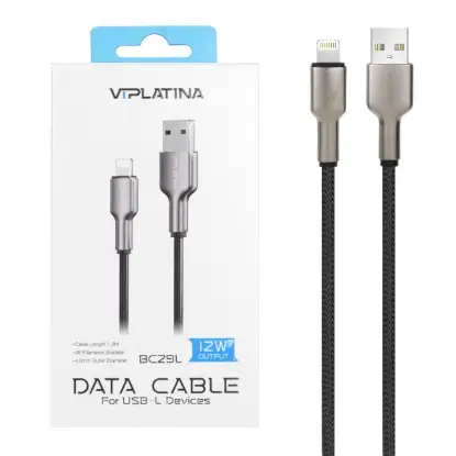نمایش جزئیات کابل تبدیل USB به لایتنینگ وی آی پلاتینا مدل BC29L