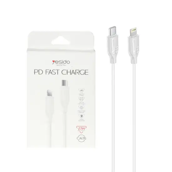 تصویر کابل تبدیل USB-C به لایتنینگ یسیدو مدل CA17
