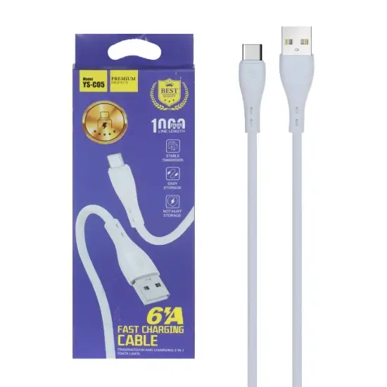 تصویر کابل تبدیل USB به USB-C مدل YS-C05