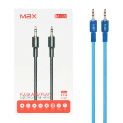 نمایش جزئیات کابل تبدیل AUX مکس مدل M-34