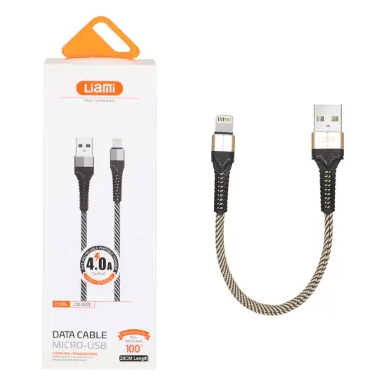 تصویر کابل تبدیل پاوربانک USB به لایتنینگ لیامی مدل LM-520L