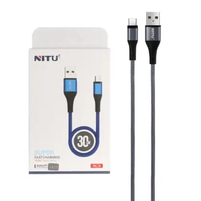 نمایش جزئیات کابل تبدیل پاوربانک USB به microUSB نیتو مدل NC31