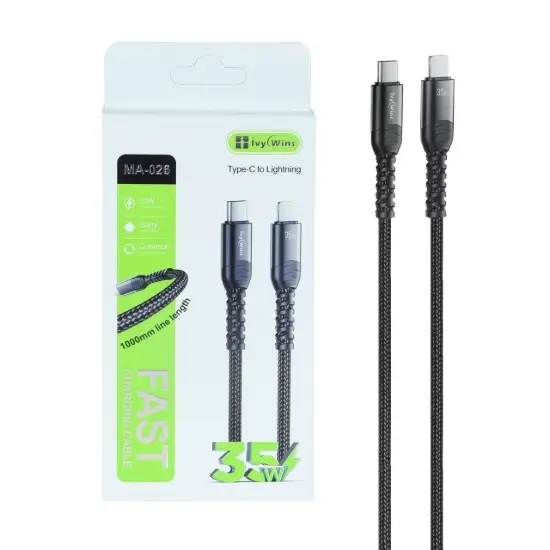تصویر کابل تبدیل USB-C به لایتنینگ مدل MA-026