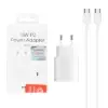 شارژر دیواری 15 وات تک پورت مدل T1510 به همراه کابل شارژر USB--C به USB-C - تصویر یکم