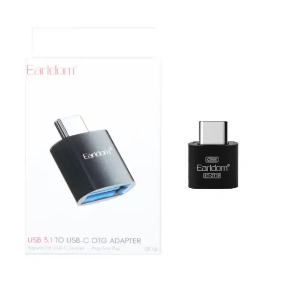 تصویر مبدل USB-C OTG ارلدام مدل ET-OT18