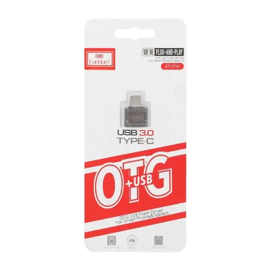 تصویر مبدل USB-C OTG به USB ارلدام مدل ET-OT41