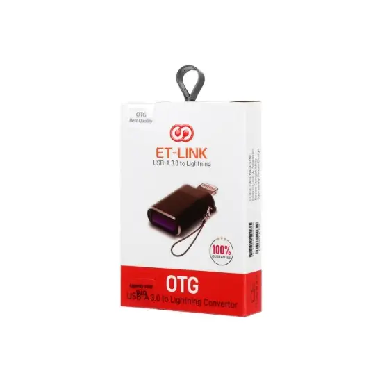 تصویر مبدل USB3.0 به لایتنینگ مدل ET-LINK