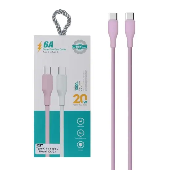 تصویر کابل تبدیل USB-C به USB-C مدل DC-23