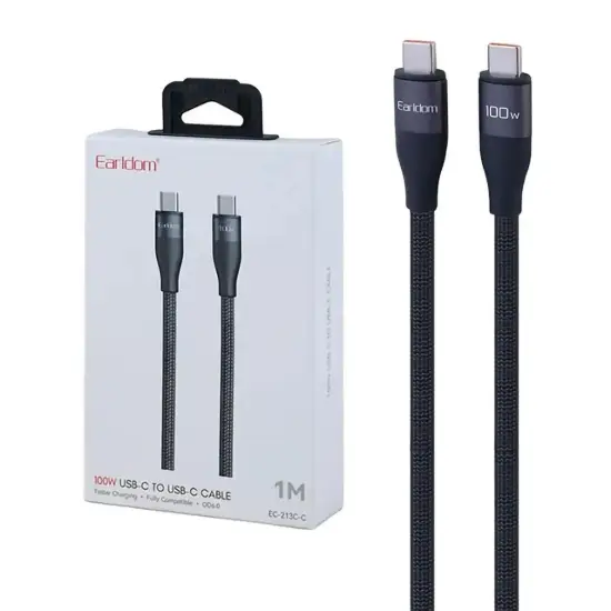 تصویر کابل تبدیل USB-C به USB-C ارلدام مدل EC-213C-C