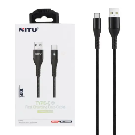 تصویر کابل تبدیل USB به USB-C نیتو مدل NC349BK