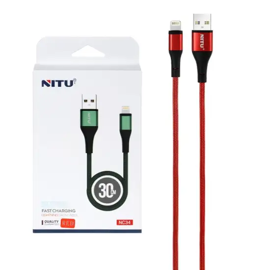 تصویر کابل تبدیل پاوربانک USB به لایتنینگ نیتو مدل NC34