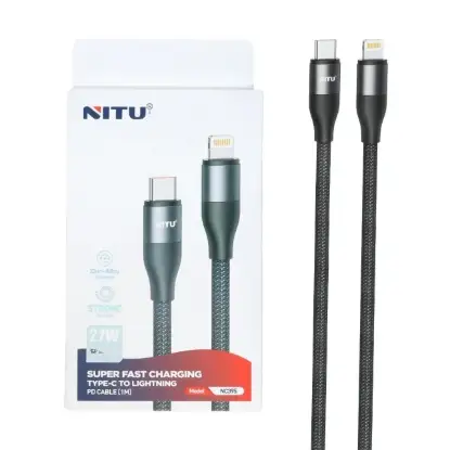 نمایش جزئیات کابل تبدیل USB-C به لایتنینگ نیتو مدل NC395