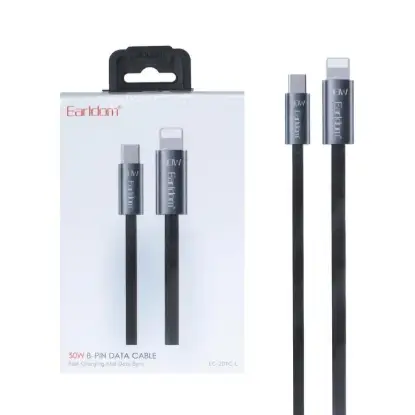 نمایش جزئیات کابل تبدیل لایتنینگ به USB-C ارلدام مدل EC-201C-L