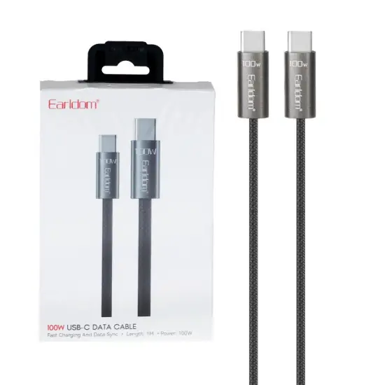 تصویر کابل تبدیل USB-C به USB-C ارلدام مدل EC-201C-C