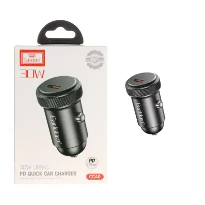 نمایش جزئیات شارژر فندکی تک پورت ارلدام مدل CC40
