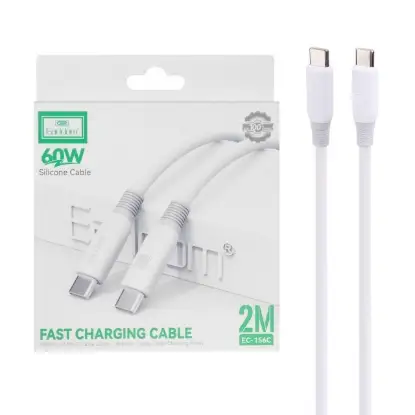 نمایش جزئیات کابل تبدیل USB-C به USB-C ارلدام مدل EC-156C طول 2 متر