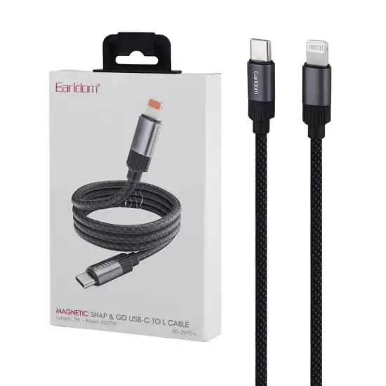 تصویر کابل تبدیل USB-C به لایتنینگ ارلدام مدل EC-207C-L