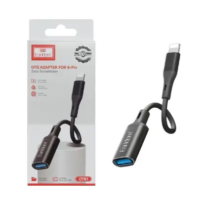 نمایش جزئیات کابل تبدیل USB2.0 OTG به لایتنینگ ارلدام مدل OT81