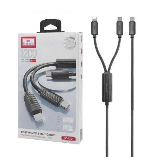 تصویر کابل تبدیل چند کاره ارلدام مدل EC-IC01 به طول 1.2 متر