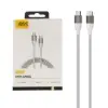 کابل تبدیل USB-C به USB-C کیوسی وای مدل DC22 طول 1.2 متر - تصویر چهارم