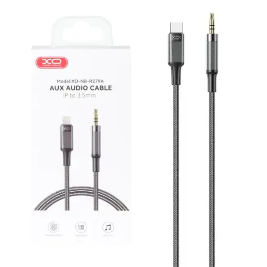 تصویر کابل تبدیل AUX به لایتنینگ ایکس او مدل XO-NB-R279A