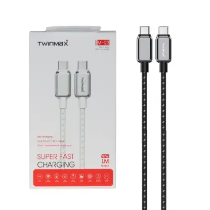 نمایش جزئیات کابل تبدیل USB-C به USB-C تویین مکس مدل M-23